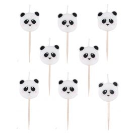 8 Kerzen - Mini Pandas