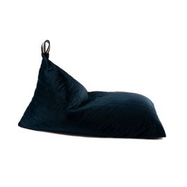 Essaouira velvet Sitzsack - Night blue