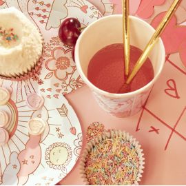 Valentine Doodle Becher-Set