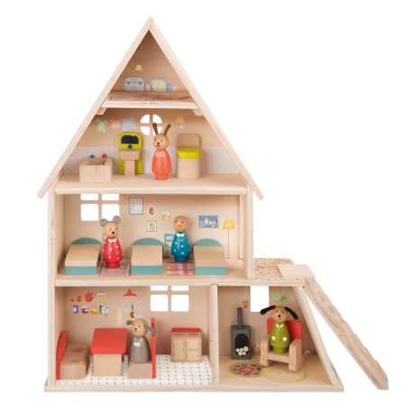 Puppenhaus mit ZubehÃ¶r - La grande Famille