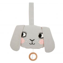 Spieluhr Hase - grau