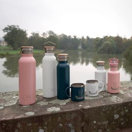 Isolierte Trinkflasche - Adventure Grau (460 ml)