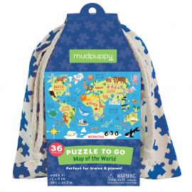 Puzzle zu gehen - Map of the world