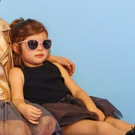 Sonnenbrille Ziz Zig Sun Buzz Butterfly - Rosa Glitzer