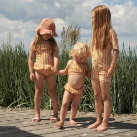 Norma Bikini - Stripe: Peach/sandy/yellow mellow