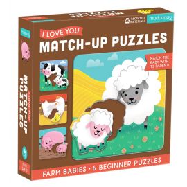 Puzzle Match Up - Bauernhof Babys