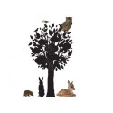 Bezaubernder 'Baum & Tiere' Tafelaufkleber