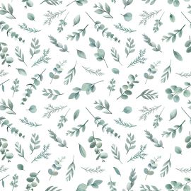 Tapete - Pattern with foliage - Greenery