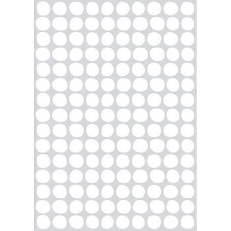 Wandaufkleber A3 - Dots - Weiss
