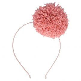 Pink Pompom Haarband