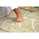 Waschbarer Teppich Mini Monstera Olive - 75x100 cm