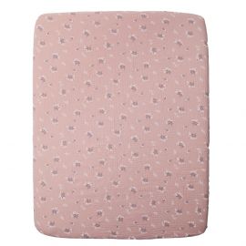 Spannbettlaken - Pink heather - 75x95 cm