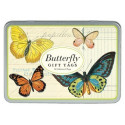 Retro Dose mit Geschenketiketten 'Butterfly'