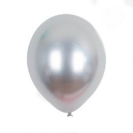 5 Ballons - Chrome Silver