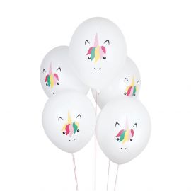 5 Ballonss - Mini Einhorn