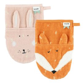 2er Set Waschlappen - Mrs. Rabbit & Mr. Fox