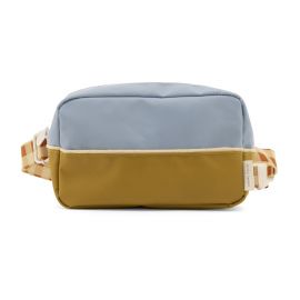 Fanny-Tasche large - Colourblocking - Blueberry + willow brown + pear green