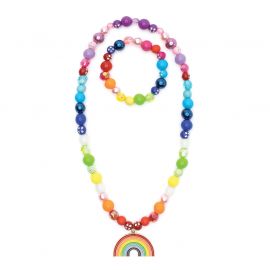 Double Rainbow Halskette & Bracelet Set