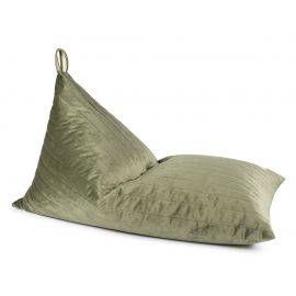 Essaouira Velvet Sitzsack - 115x77x77 cm - Olive Green