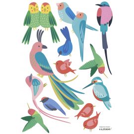 Wandaufkleber - Rio: Tropical Birds