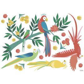 Wandaufkleber Decor L - Parrots