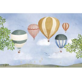 Poster Ballonfahrt Aquarell - 60 x 40 cm