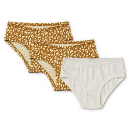 3er Set Nanette Slips - Mini leo & golden caramel mix