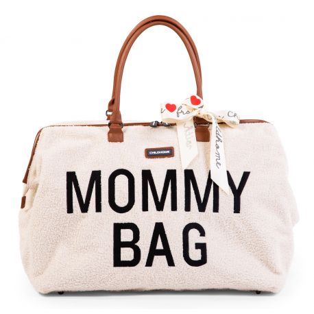 Wickeltasche Mommy bag - Teddy Altweiss