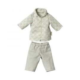 Maileg Schlafanzug Pyjama blau für Teddy Bär Junior Kind Kleidung 