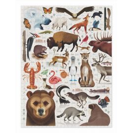 Puzzle für die Familie - 750 Teile - World of North American Animals