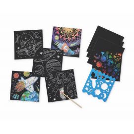 Glitter Kratzbilder Set - Space Explorer