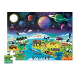Puzzle Above & Below - Earth & Space - 48 Teile
