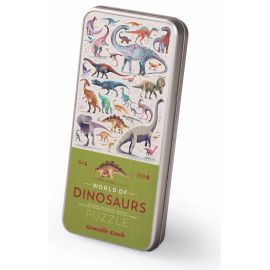 Puzzle in Metalldose - 150 Teile - World of Dinosaurs