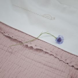 Kinderdecke lace Elba - Bright blossom