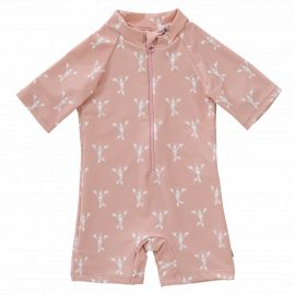 UV Schwimm-Jumpsuit - Lobster Cameo Rose