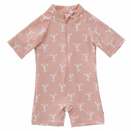UV Schwimm-Jumpsuit - Lobster Cameo Rose