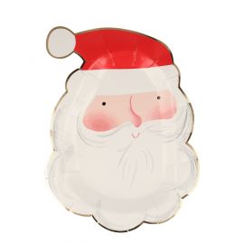 8-er Set Papptellern - Jolly Santa