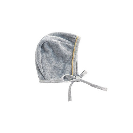 adorable bonnet bébé en velours gris chiné adorable bonnet bébé en velours gris chiné