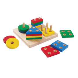 Plan Toys - Geometrische Sortiertafel