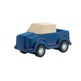 Plan Toys - Blauer Holzauto - PlanWorld