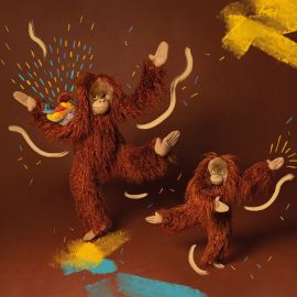 Kuscheltier kleiner Orang-Utan - Tout autour du monde
