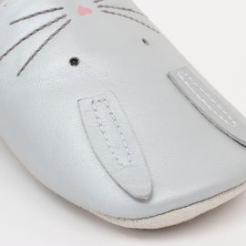 Hop Kinderhausschuhe - Soft Sole - Giants - Silver