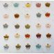Kieferhopädisch Schnuller gummi -achodädisch - Blumen - 0-3 Monate - Pulverrosa