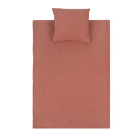 Wabi Sabi Duvet Cover 100x140 und Kissenbezug - Blüte Rosenholz