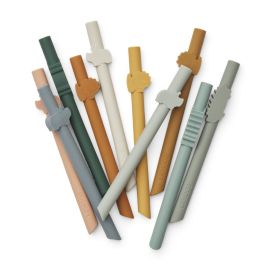 Badu Trinkhalme - 10-pack - Safari & Mustard multi mix