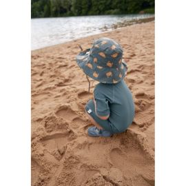 Sonnenschutz Eimer Hut Krabben blau