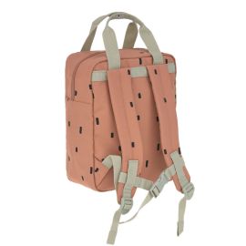 Mini Square Backpack Happy Prints karamell - Laessig