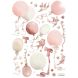Stickerbogen A3 (29,7 X 42 cm) - Flyng Kites & Balloons (Pink) - Lilipinso