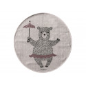 Runder Teppich aus Baumwolle 'Zirkusbär'