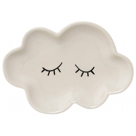 Schlafender Wolkenteller aus Keramik